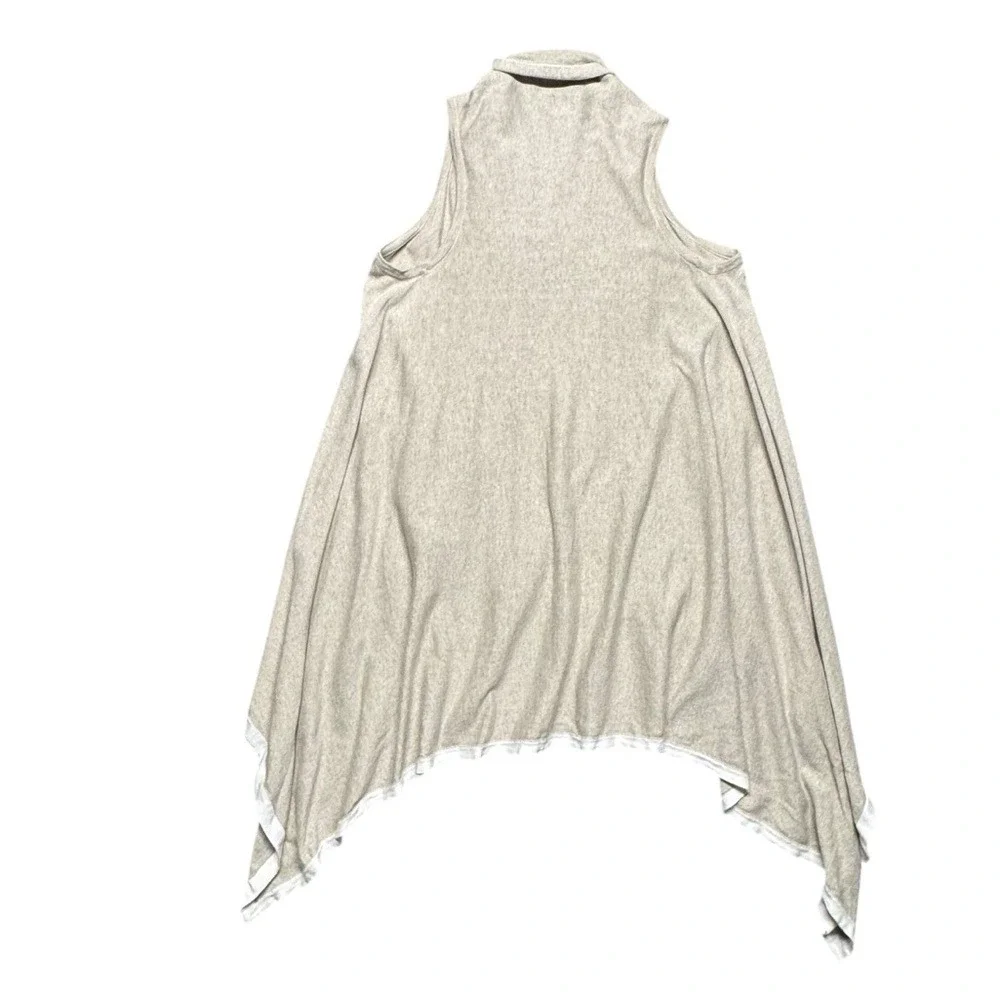 Zestt Organic Cotton Knit Open Front Long Cardigan Beige White One‎ Size Duster